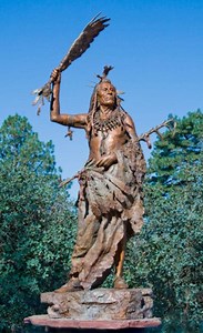 New Sculpture of Native American Chief Comes to Green-Wood