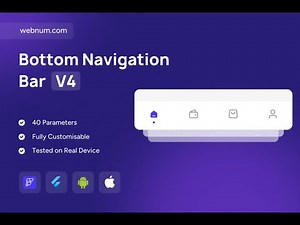 FlutterFlow Bottom Nav Bar Widget 📱🔥 #flutterflow #navbar #widget