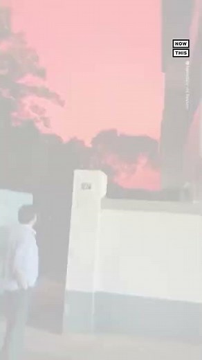 Sky Over Zhoushan, China, Turns Blood Red 😮