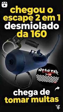 Escapamento 2 em 1 da 160 na titan 150 2004 como instalar
