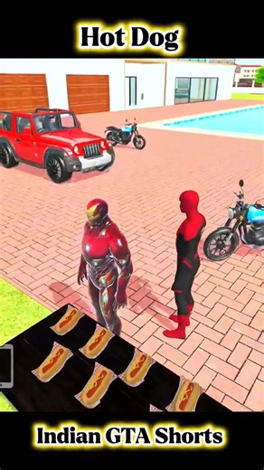 Iron Man aur Spider-Man ने River Paani Pite hi GIANT Ban Gaye! 😱🕷️🔥 | Indian Theft Auto | #shorts