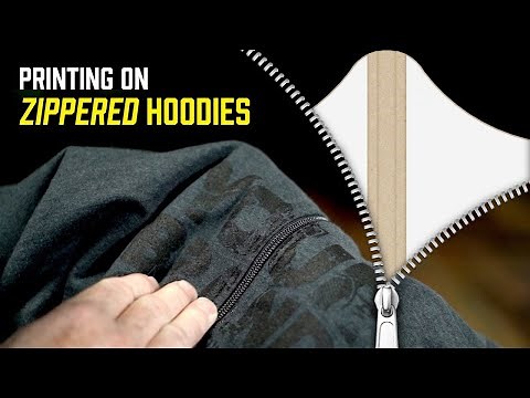The Best Way to Screen Print Over a Zipper