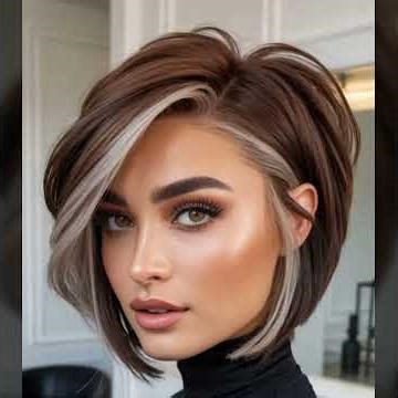 most beautiful pixie short Bob medium length round face haircut hair dye highlights