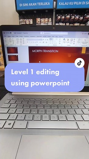 How to make this simple sick transition using PowerPoint? #lifehack #lapkompenang #laptophacks #fyp #laptop #powerpoint