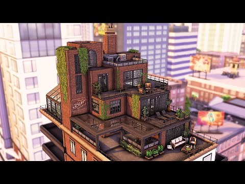 Industrial Penthouse | The Sims 4 Speed Build