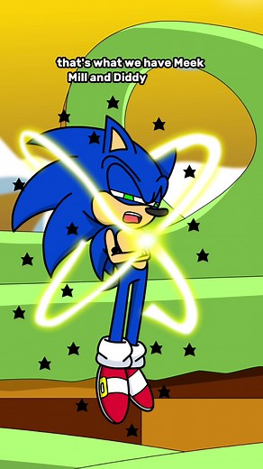 Archie Sonic Outrunning His Shadow - The Ultimate Speed Demon