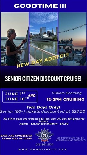 Senior Citizen Discount Days-June 1st & June 10th