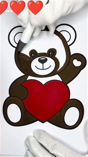 cute taddy drawing || 🐥❤️🥰#taddy #drawing #kawaii #art #shorts #painting