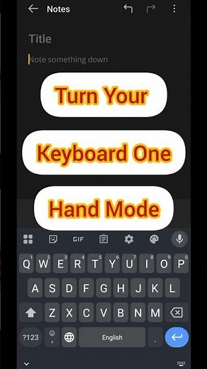 How to Enable One-Handed Mode on Android Keyboard 🤳⌨️ | Type Easily with One Hand! #Shorts #ytshorts