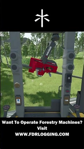 Tigercat Processor Felling Trees For Forwarder - Farming Simulator - FDR Logging