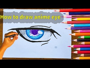 How To Draw Anime Eyes Easy How To Color Anime Eyes - Anime Eyes