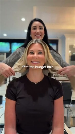 F the budget. F** the bob 🤍 #luxuryhairextensions #hairextensions #longhairgrowthtips