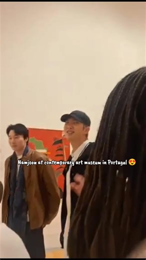 Namjoon visited the Museum of Modern Art Portugal and gave autographs to the army he met #namjoon #bts #bangtan #bangtanboys