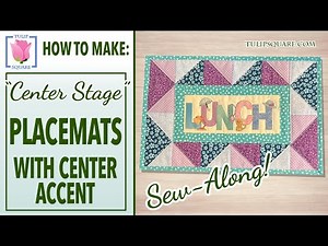 How to Make Quilted Placemats with Center Accent ✿ Patchwork Sewing Tutorial for Beginners ✿ HST