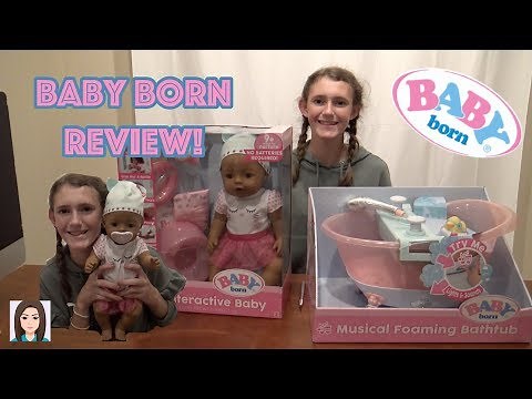 Baby Born Interactive Doll and Musical Foaming Bathtub Review!