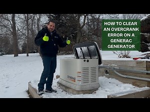 How to Clear an Overcrank (1100) Error on Your Generac Generator ⚡️