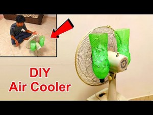 Amazing idea to Make Air Cooler Using Table Fan | Homemade AC