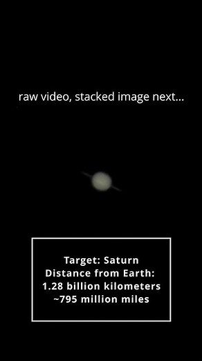 Saturn, through my telescope. 🪐 🔭 #space #planet #photo