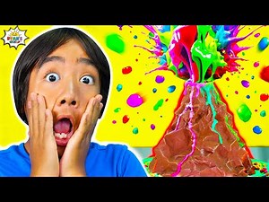 Ryan Learns DIY Volcano Experiment for Kids!