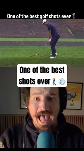 One of the Best golf shots ever #golf #funny #announcer