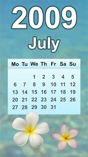 July 2009 Calendar