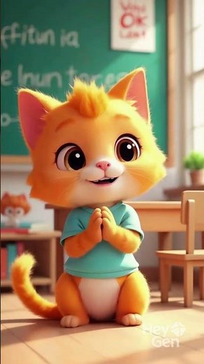 Learn English with Cat Doni! Kids English Lesson 1