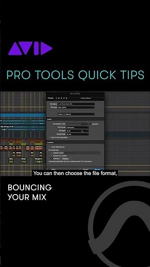 See how to bounce your finished Pro Tools mix to a stereo file