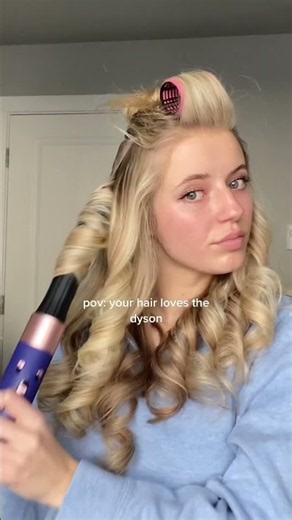 😮‍💨 the dyson baby #dysonairwrap #blowout #blowoututorial #blowouthair #airwrap #hairhowto
