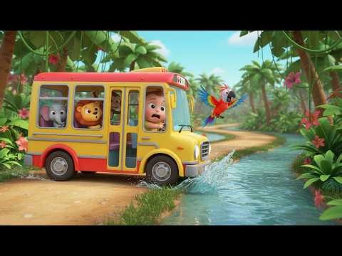 Crazy Jungle Bus Adventure 🚌🌴🐒 | Children's Songs in Spanish 🎵 Songs for