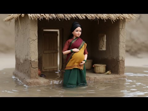 Miniature Doll Pregnancy Delivery | Indian Village Tiny Doll Baby Birth | Her Doll Family