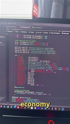 Day 15 of Predicting IPL match using ML model #ai #viral #shorts