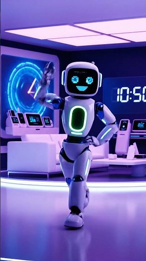 Cute Robot Dance Party 🤖✨