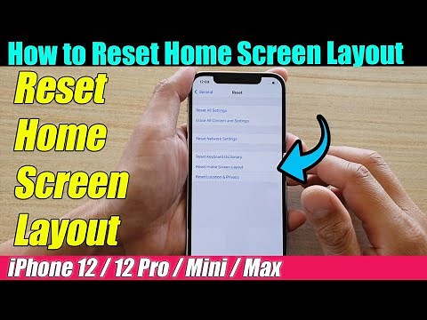 iPhone 12/12 Pro: How to Reset Home Screen Layout