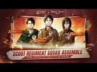 Scout Regiment Squad Assemble - MLBB × Attack on Titan Collab Trailer - Mobile Legends- Bang Bang
