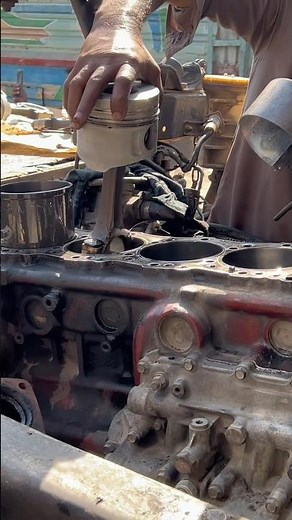 How to install truck engine piston #engine #shorts