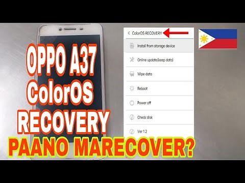 OPPO A37 ColorOS RECOVERY, PAANO MARECOVER? TAGALOG VERSION #OPPO #A37 #colorOSrecovery.