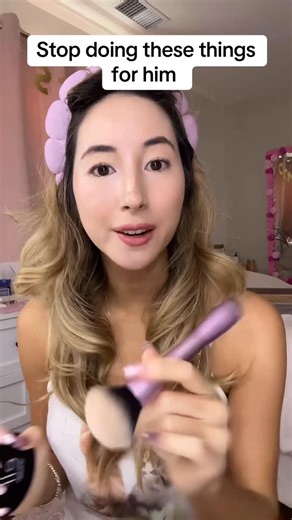 Chloe 🩷 The Modern Dream Girl™ on Instagram: "Stop making him look better than he is! Only he gains from that while you lose out Products used are linked in my bio @armanibeauty @saiebeauty @nyxcosmetics For a guide to becoming your own dream girl click the link in my bio where you can also get my personal perspective on your relationship questions 🩷 #love #marriage #themoderndreamgirl #husband #wife"