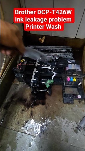 brother DCP-T426W printer ink leakage problem Solutions Printer Wash all problem solve