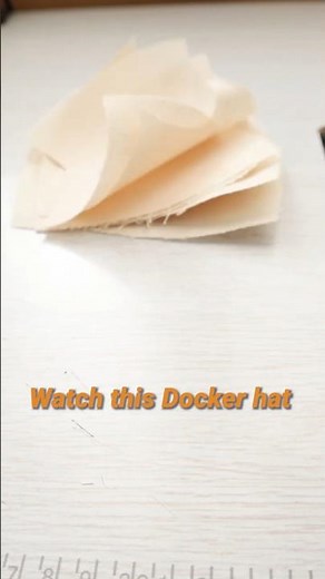 Watch Each Piece Come Together in Minutes! #dockertutorial #dockerhat #sewingtutorial