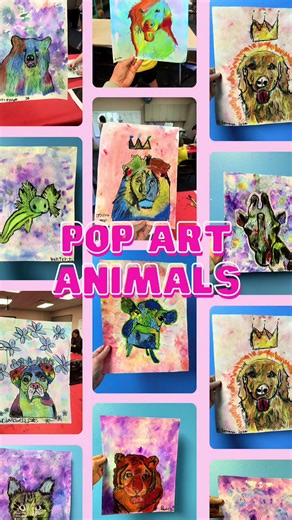Pop Art Animals: A Creative 3rd Grade Art Project