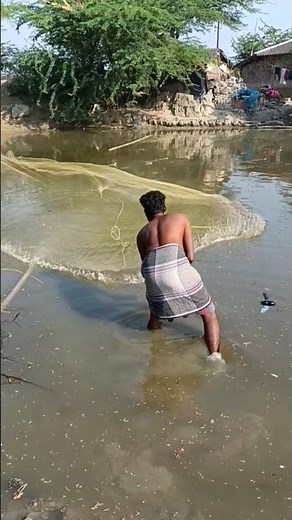 Flying Net Fishing || Net Throw || Net Fishing