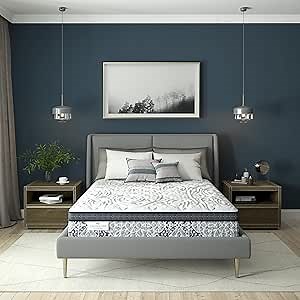 Kingsdown Firm Euro Pillow Top Hybrid Twin Mattress Cooling Gel Memory Foam Layer Multi-Layered Motion Isolation Cool Sleep Quilted Top Luxury Mattresses, 15-inch, Passions Engleson