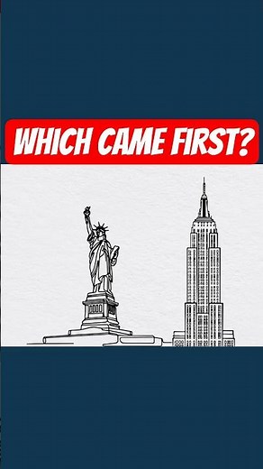 Which NYC Landmark Came First? 🗽 vs 🏢