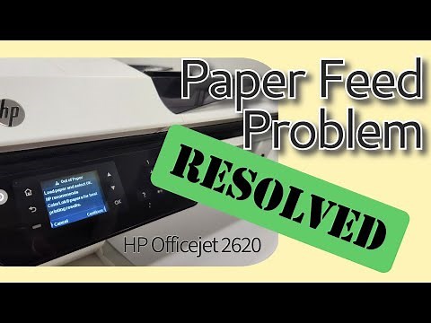Paper Out Message When Paper is Loaded Easy Fix on HP Officejet 2620 Printer