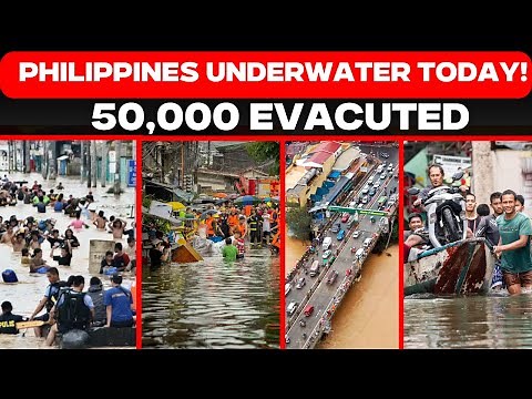Philippines Floods LIVE: 50,000 Evacuated, Philippines Faces Worst Flooding in Years | Typoon Wipha