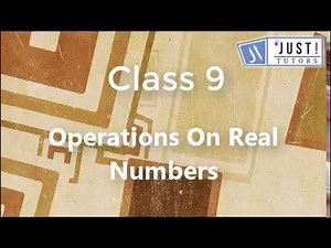 Operations on real numbers