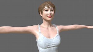 Asian Girl - 3D model by RiverofCreative