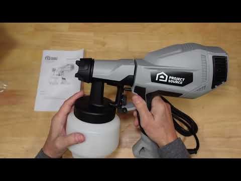 Project Source HVLP Paint Sprayer Unboxing and Testing SG0110-US500