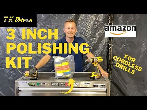 Cheap 3 inch polishing pad kit for your cordless drill!