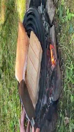 19M views · 10K reactions | Cut it, roast it, eat it  #outdoor #asmr #cooking #meat #forest #firekitchen #firefreaks | Fire Kitchen | Facebook